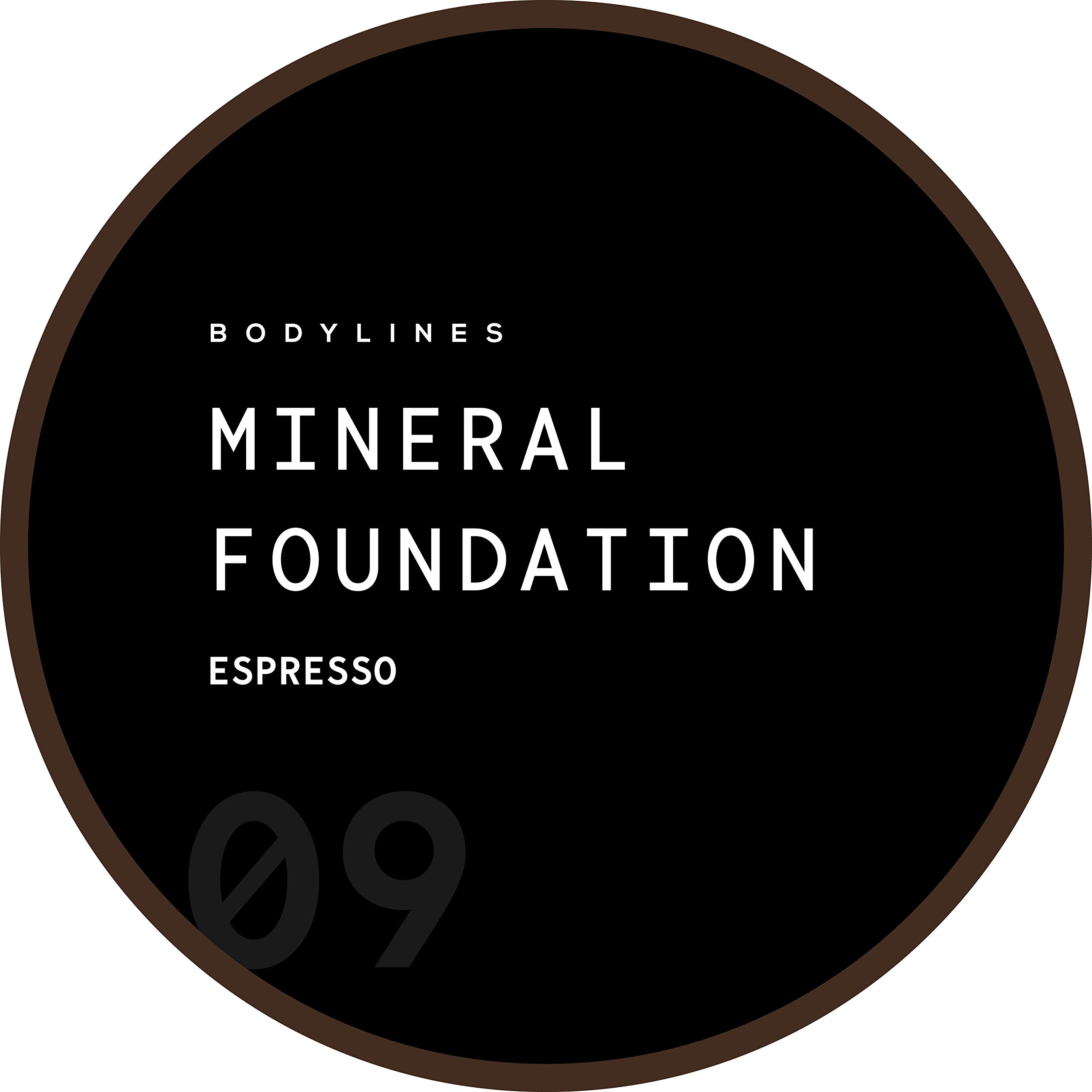 Bodylines Loose Powder Mineral Foundation, 100% Natural, Vegan, Chemical & Cruelty Free (Espresso) 10g