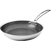 Black Cube Frieling Quick Release Cookware Fry Pan - 9.5-Inch - Non Stick Frying Pans - Quick Release Pans - Stainless Steel Non Stick - Stainless Fry Pan Hybrid Cookware