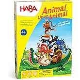 HABA Animal Upon Animal - Classic Wooden Stacking Game: Ultimate Family Board Games for Kids and Adults, Fun Dexterity Party 