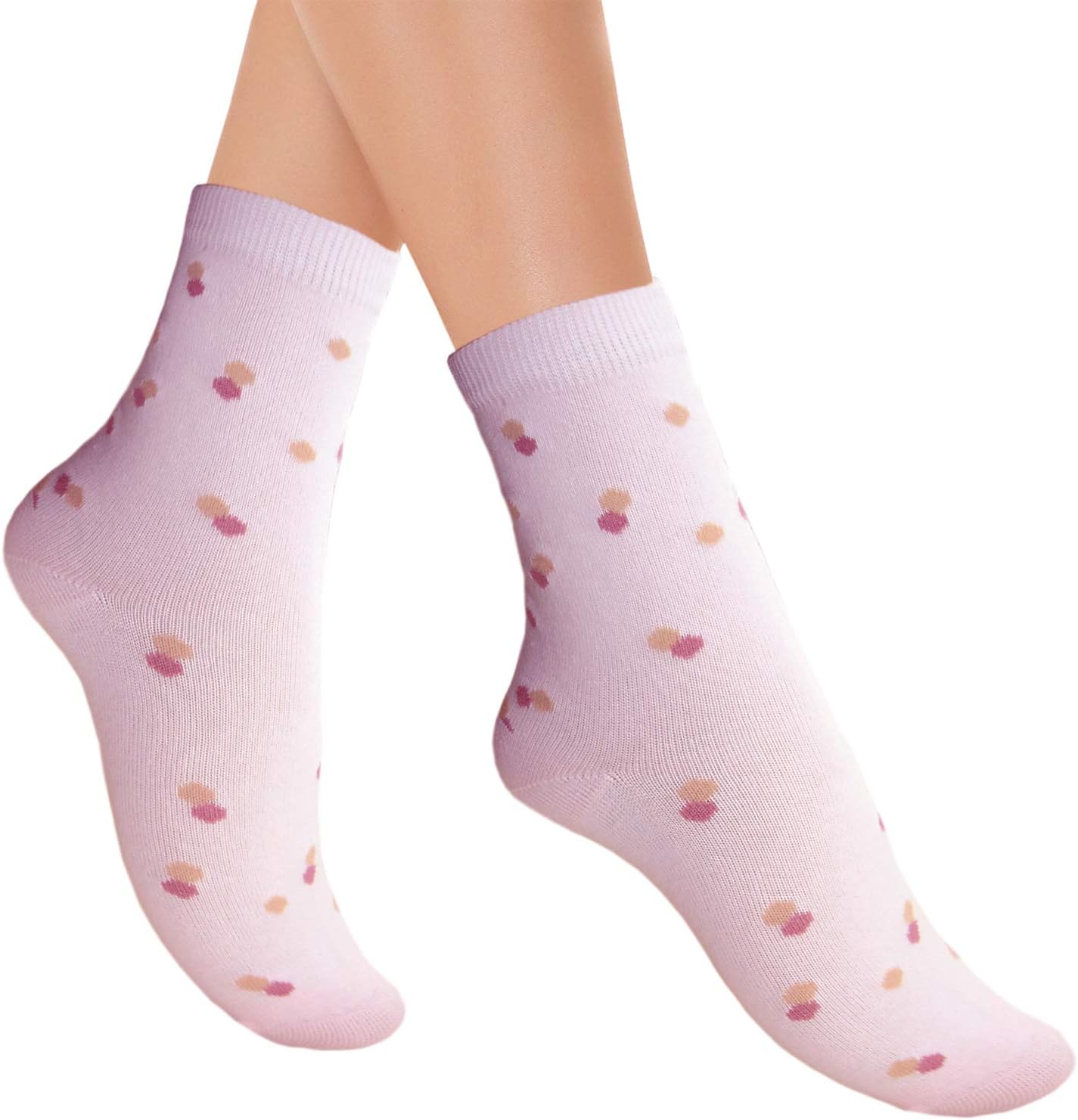 Ladies everyday socks with flat toe seam