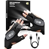 ThxToms Gifts for Men, Rechargeable Flashlight Gloves, Christmas Birthday Gifts for Men Boyfriend Him Husband,Stocking Stuffe
