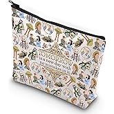 G2TUP Literary Makeup Bag Book Quote Gift Tomorrow is a New Day with No Mistakes in It Anne Fans Cosmetic Bag for Book Lovers (Tomorrow Is New MG)