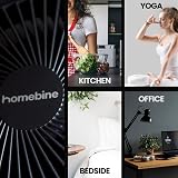 homebine USB Desk Fan 2000mAh Rechargeable 4 Speed 360° Rotation Strong Airflow view 7