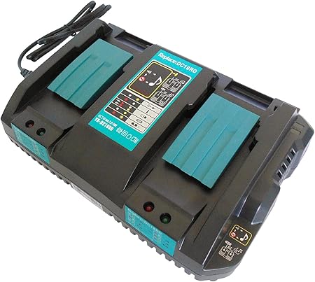 Yasi Mfg Chargeur Rapide Double 4a Dc18rd Pour 2 Batteries Makita 18v 14 4v Bl1815 Bl1830 Bl1840 Bl1850 Bl1415 Bl1430 Bl1440 Bl1450 Remplace Makita Chargeur Dc18ra Dc18rc Amazon Fr Bricolage
