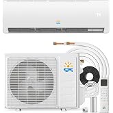 Rellytech 11500 BTU Mini Split AC/Heating System 17 SEER2 Ductless Inverter | Pre-Charged, Ultra Quiet 29dB, Cools Up to 550 Sq.Ft, 110/115V, ETL &amp; AHRI Certified, Works to -5&deg;F