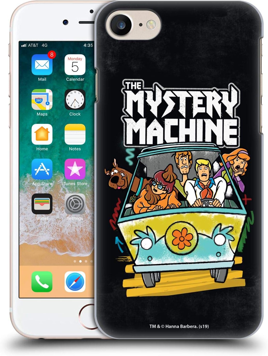 Head Case Designs Officially Licensed Scooby-Doo Grunge Mystery Machine Mystery Inc. Hard Back Case Compatible with Apple iPhone 7 / iPhone 8 / iPhone SE 2020