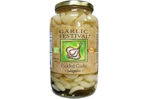 Garlic Festival Jalapeno Pickled Garlic Quart 32 oz.