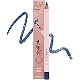Mineral Fusion Eye Pencil (Navy Blue - Azure) - Eyeliner with Soothing Chamomile, Meadowfoam & Vitamin E - Smooth & Long Lasting, Hypoallergenic, Non-Irritating Eye Makeup