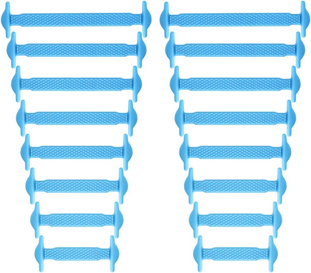 Newkeen No Tie Shoelaces for Kids and Adults, Waterproof Silicon Flat Elastic Athletic Running Shoe Laces with Multicolor for Sneaker Boots Board Shoes and Casual Shoes