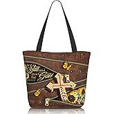 Yirasnezy Christian Gifts Reusable Shopping Tote Bag Zippered Inspirational Tote Bags for Women Bible Verse Shoulder Bag