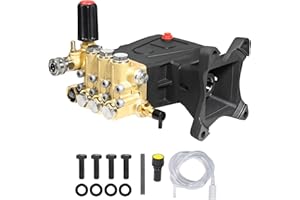 YAMATIC Horizontal Triplex Plunger Pressure Washer Pump 1" Shaft 4300 PSI 4.2 GPM, Replacement for Simpson AAA 90034, 90039,90038, Honda GX340, GX390, GX270 for Industrial Gas Powered Washers