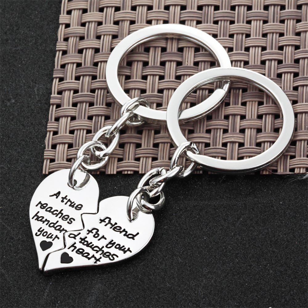 2pcs BBF Best Friend Split Key Chain Rings – A True Friend reaches for ...