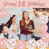 DEARLIVES 14 Pcs 18th Birthday Decor Rose Gold Party Supplies view 8