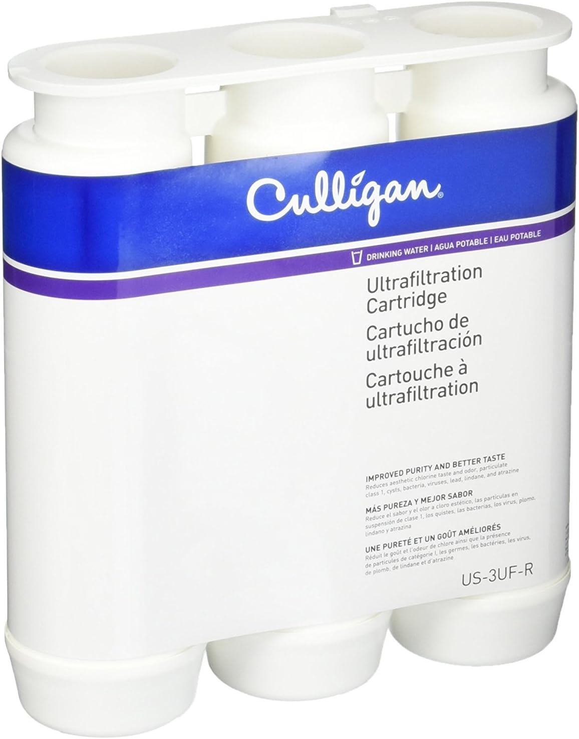Culligan US-3UF-R Ultra Filtration Under-Sink Drinking Water Filter Replacement Cartridge, 9.25 x 8.11 x 2.60 inches, White: Home Improvement