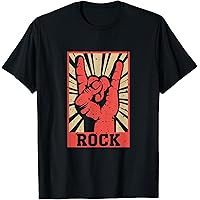 Amazon.com: Vintage Rock T-Shirt Concert Band Poster 70s 80s Retro