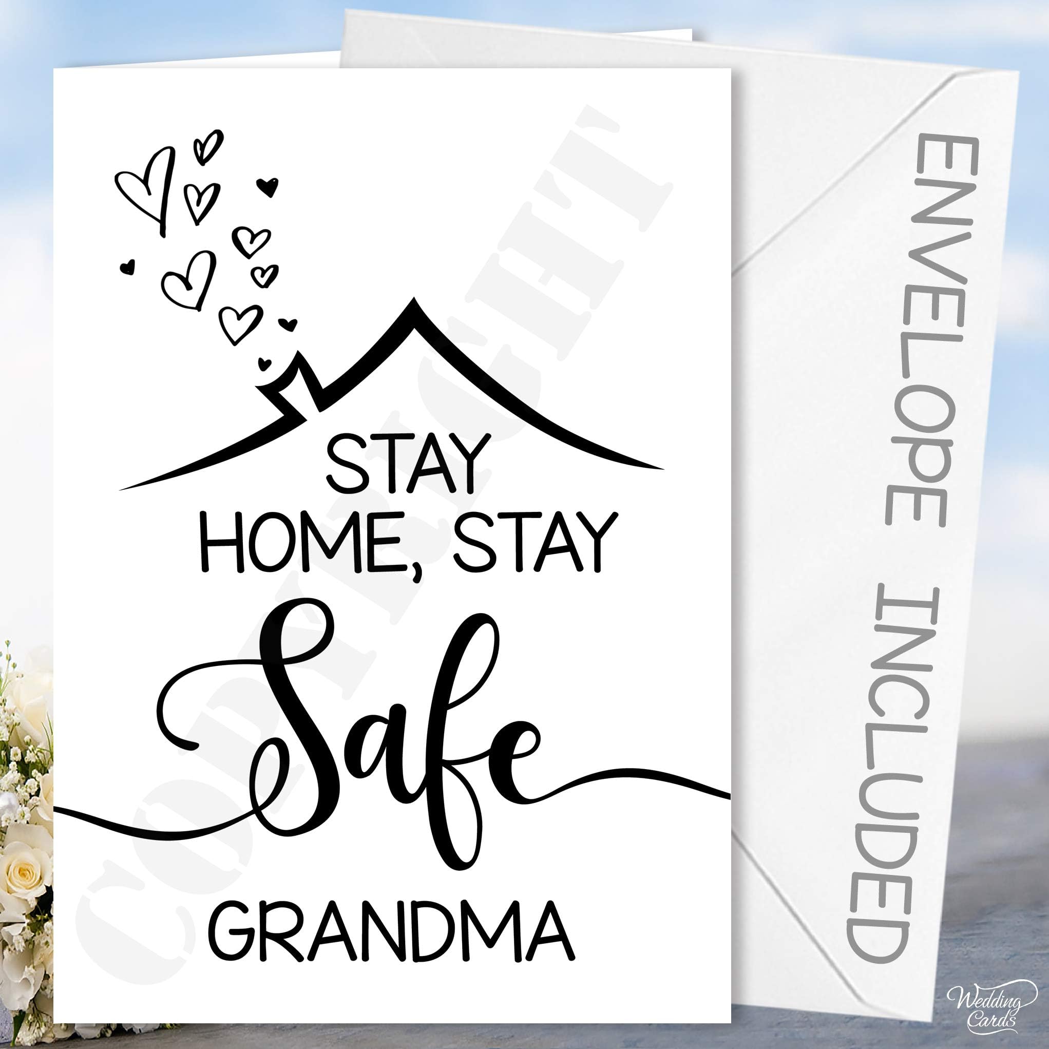 Wedding Cards Personalised Stay Home, Stay Safe Card