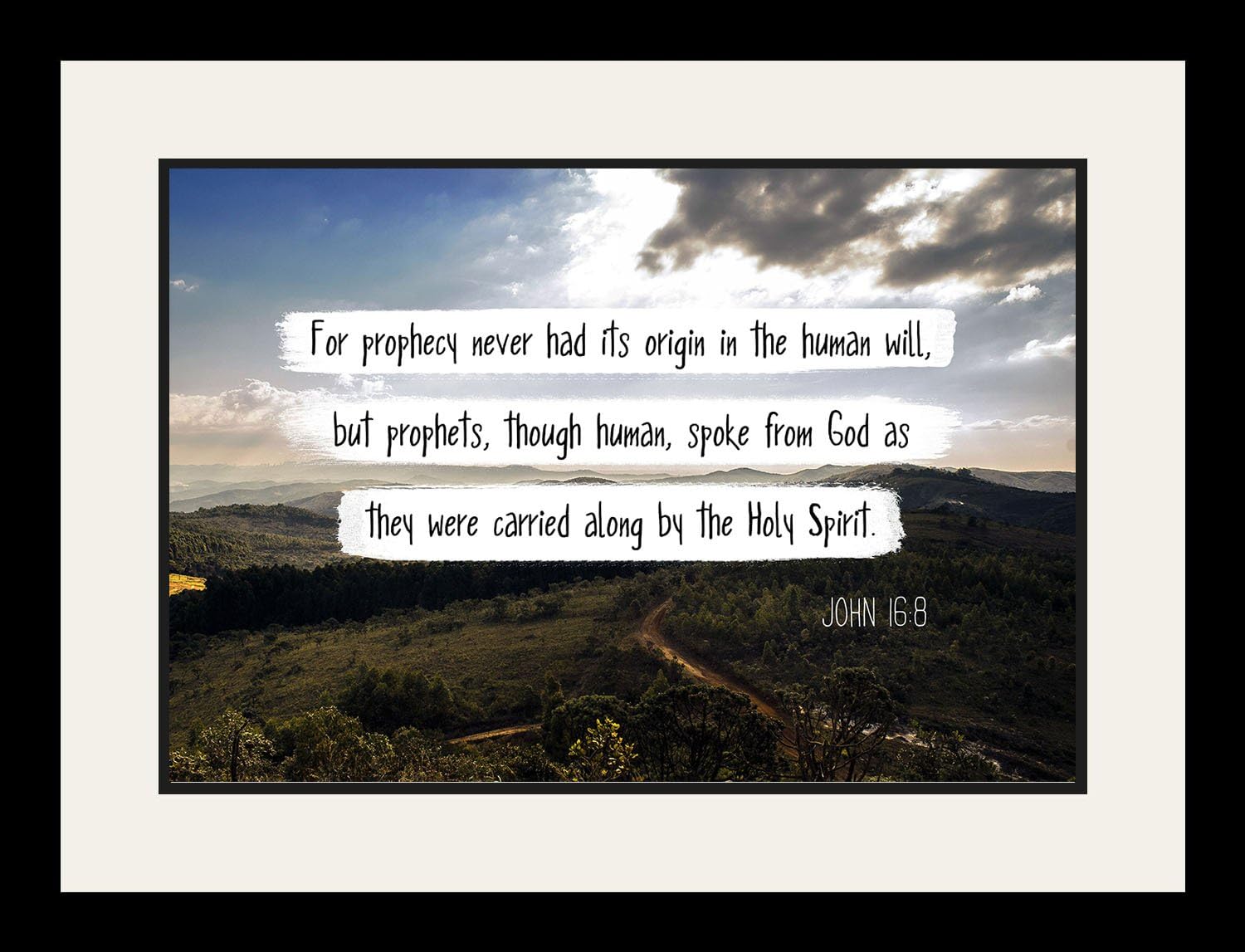 Amazon Com Wesellphotos 2 Peter 1 21 Human Spoke From God Christian Poster Print Picture Or Framed Wall Art Decor Bible Verse Collection Religious Gift For Holidays Christmas Baptism 19x25 Framed Posters Prints