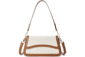 Telena Shoulder Bag for Women, Vegan Leather Women's Shoulder Purses Handbags with 2 Removable Strap Crossbody Bag Purses