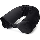 Brookstone Free Form Travel Pillow - Lightweight Flexible Memory Foam Travel Neck Pillow for Sleeping, Car, Airplane & Travel Support, Size: One Size, Black
