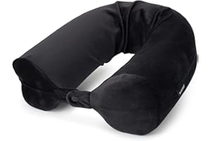Brookstone Free Form Travel Pillow - Lightweight Flexible Memory Foam Travel Neck Pillow for Sleeping, Car, Airplane & Travel Support, Size: One Size, Black