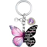 Zitokin Butterfly Keychain, Gifts for Daughter from Mom Dad Birthday Gift for Girls Cute Keychain Bag Charms Accessories