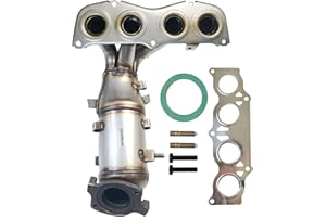 PULCHERFLOW Front Catalytic Converter Compatible with 2002-2006 Toyota Camry/Solara 2.4L L4 High Performance (EPA Compliant)