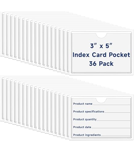 Amazon.com: Recipe Card Protectors, Recipe Card Covers Index Card Sleeves  Protect Recipes Kitchen Plastic Cookbook Sheet Protectors Cookbook Page  Sleeve