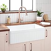 Signature Hardware 447393 Curington 30" Farmhouse Single Basin Fireclay Kitchen Sink - White