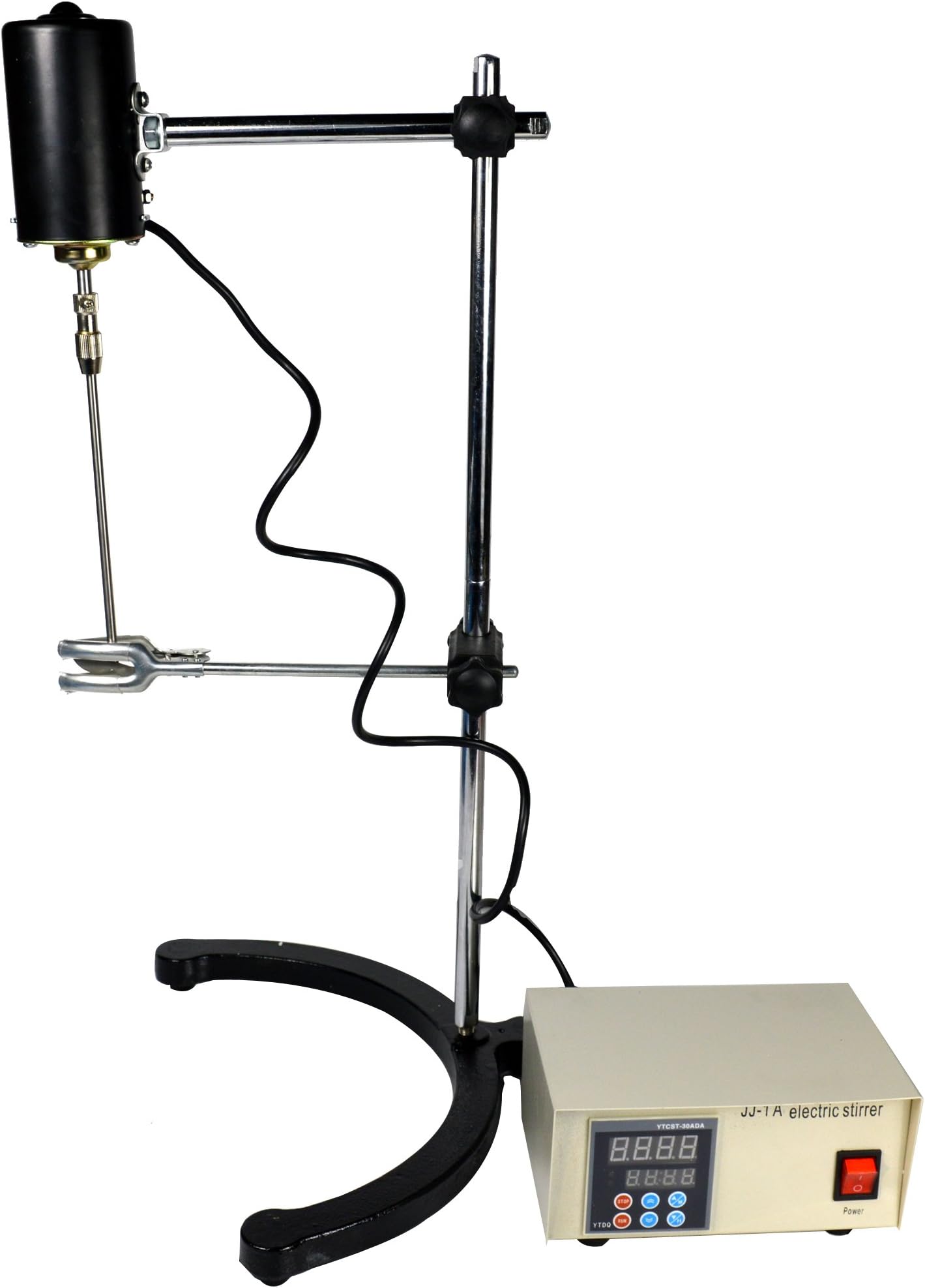 INTBUYING 100W Electric Digital Overhead Stirrer Mixer Variable Speed 110V