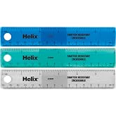 Helix Standard Ruler 6 Inch / 15cm, Assorted Colors (13107)