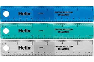 MAPED Helix Standard Ruler 6 Inch / 15cm, Assorted Colors (13107)