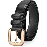 VONMELLI Leather Belts for Women Fashion Wasit Ladies Belt for Jeans Pants Dresses with Pin Buckle