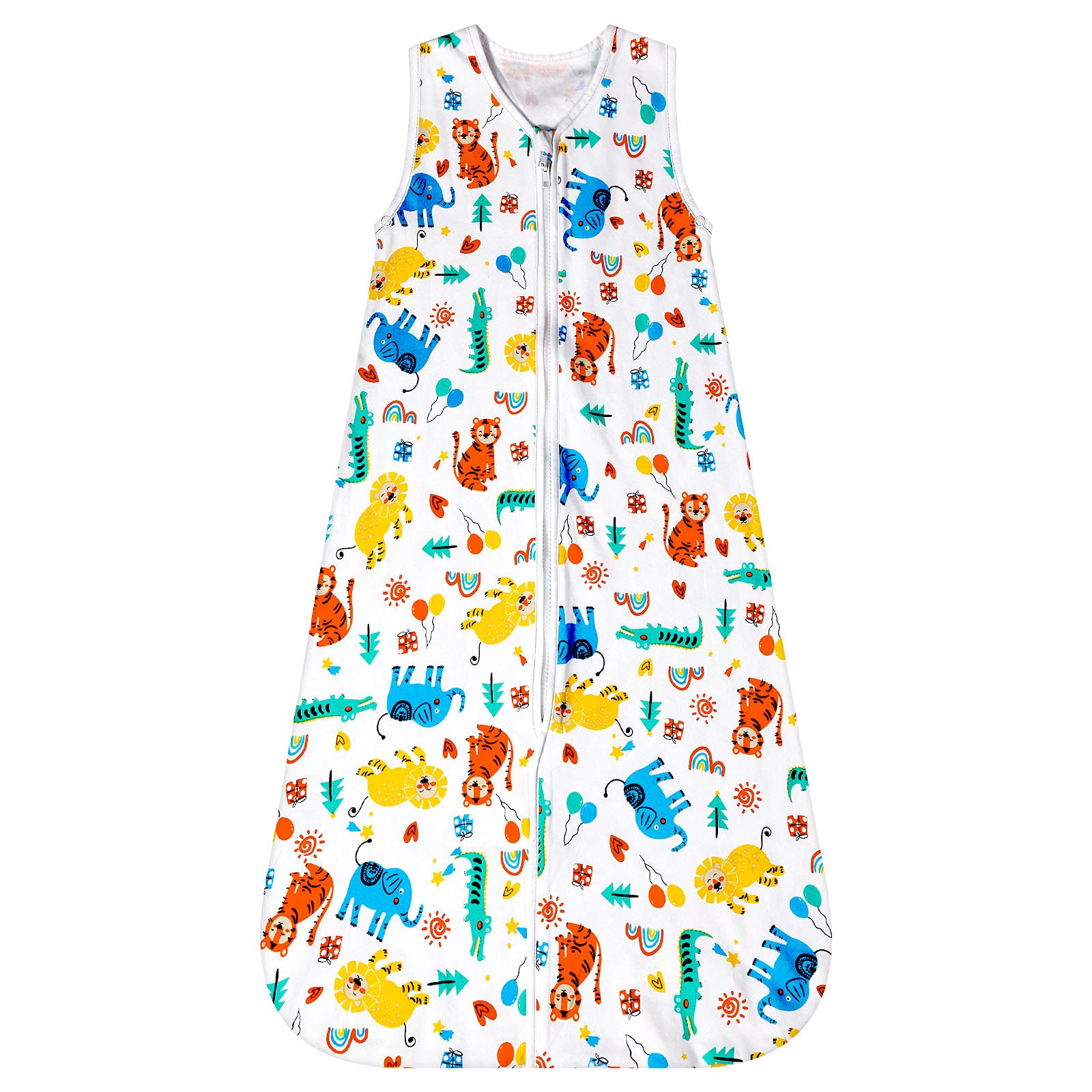 Lictin Baby Sleeping Bag, 0.5 TOG SleepSack, 100% Cotton, Sleeveless Swaddle Blanket with Two-way Zipper, Newborn Baby Gift, New Born Baby Essentials, Unisex, Boys & Girls, 18-36 Months