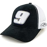 Checkered Flag Sports Chase Elliott Black #9 Mesh NASCAR Hat Black/White