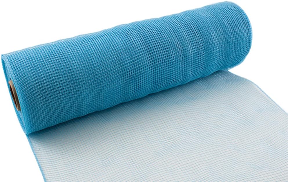 Eleganza Deco Mesh 25cm x 9.1m Light Blue No.25, Synthetic Material, 25 cm x 9.1 m