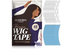 48pcs Wig Tape Double Sided Ultra Hold Clear - Toupee Tape for Woman, Wig Installation Kit, Hair System Tapes for Lace Wigs, 