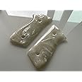 New! Grips Compatible with Taurus Pt-92, Pt-99, Pt100, Pt101 Decocker, Smooth White Pearl Resin, Thai Handmade and Ship from Thailand
