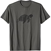 Sea Turtle Distressed Print - Vintage Sea Turtle T-Shirt