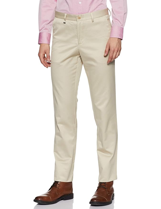 Buy Van Heusen Men's Straight Formal Trousers at Amazon.in