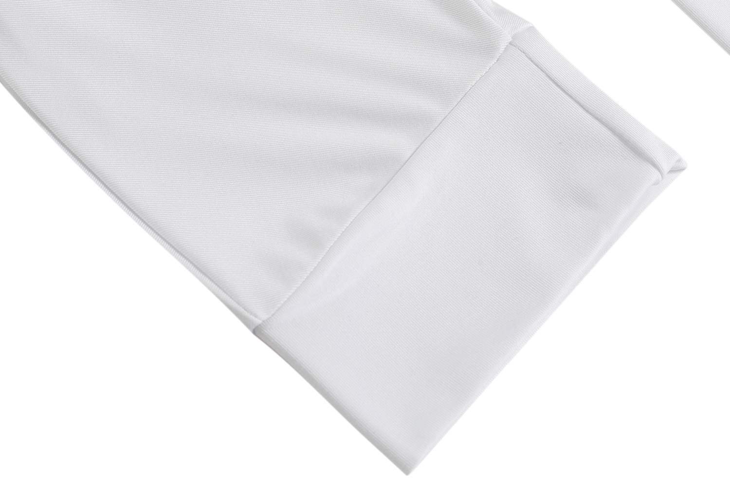 Meaneor Women\'s V Neck Zip Front Side Ruched Casual Lightweight Tunic Top White XS