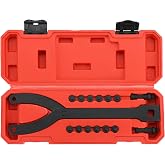 Acymner Variable Pin Spanner Wrench | 15PCS Adjustable Cylinder Spanner Wrench Set,1/2" Drive Ratchet Fan Clutch Pully Holder Wrench Tool Kit for Cars, Motorcycles