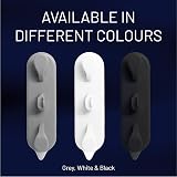 DL8 Cable Mate White Self-Adhesive USB Cable Holder Clip for Desk Car Wall view 9