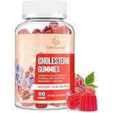 Cholesterol Supplement with Plant Sterols & Stanols, Guggul, Bergamot Orange Extract, Red Yeast Rice, Plant Sterols Complex Gummies, Mixed Berry Flavor, 60 Counts