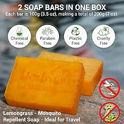 Herbvian 100% Natural Turmeric Soap Bar for Face