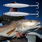 Dr.Fish Silver Minnow Spoon Lures Set of 3 60g Sea Fishing Tackle view 7