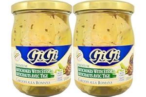 VALUBNDL: Premium Artichokes with Stems (2-Pack) – 1160ml Total (580ml Jars) – Authentic Mediterranean Pickled Artichauts – G
