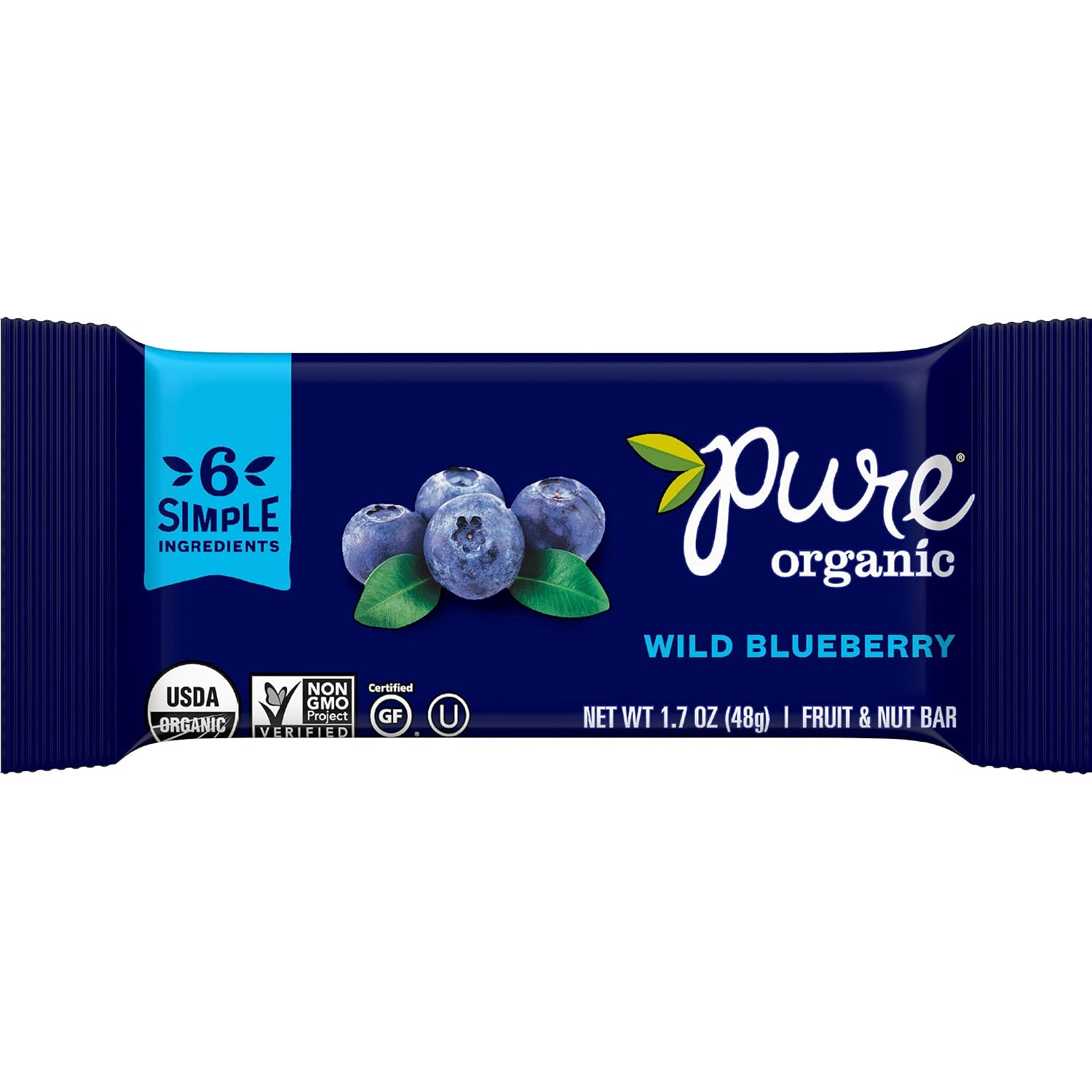 Pure Organic bar Wild Blueberry - 12 ct (854210001094)