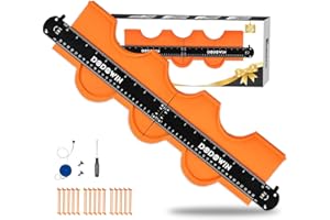 dodowin Connectable Contour Gauge 20inch, Fathers Day Gifts for Men Dad Husband Him, Super Gauge Outline Shape Tool, Birthday anniversary Boyfriend Gifts Ideas, Woodworking Tools