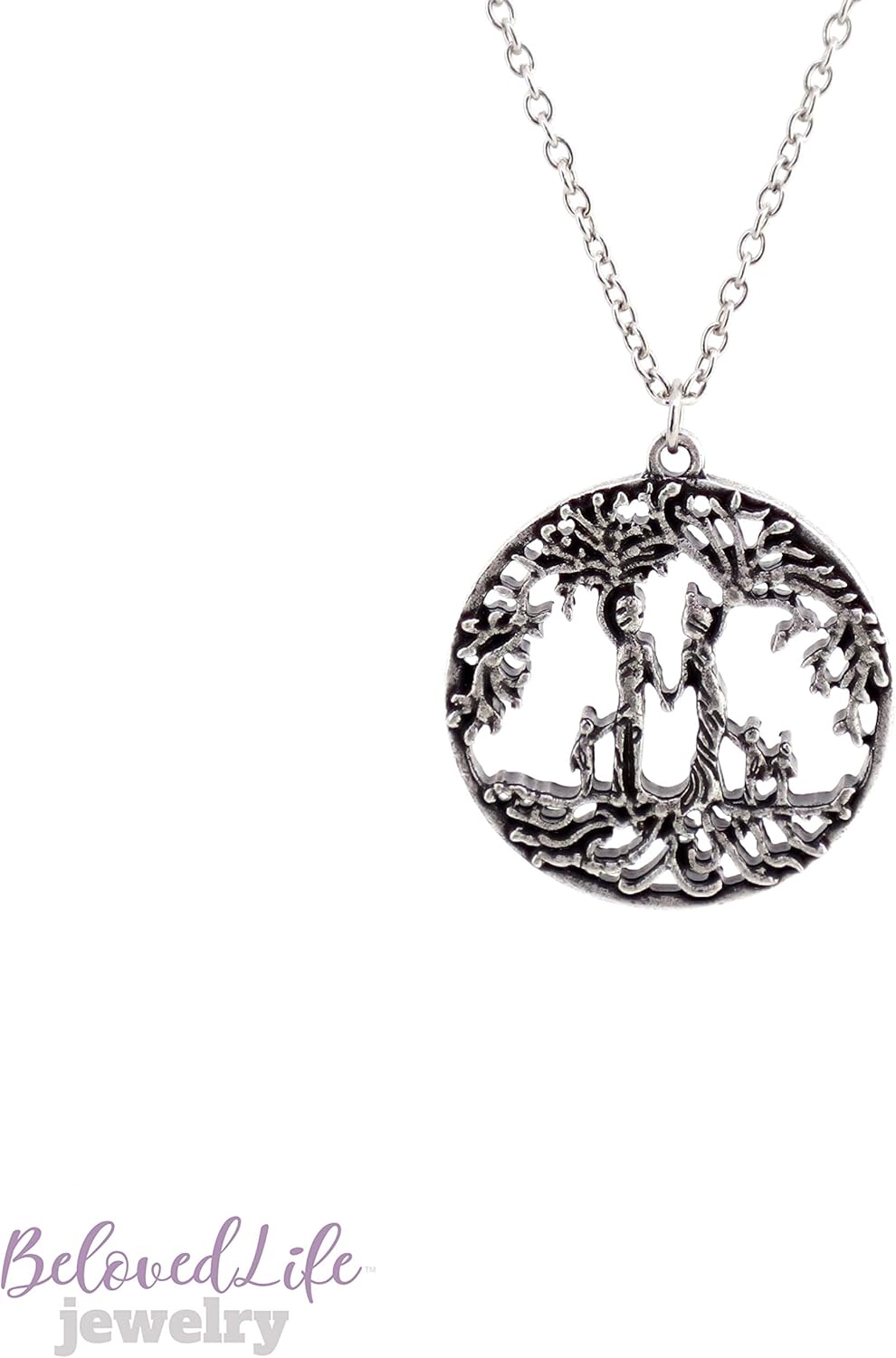 mother and child tree of life necklace