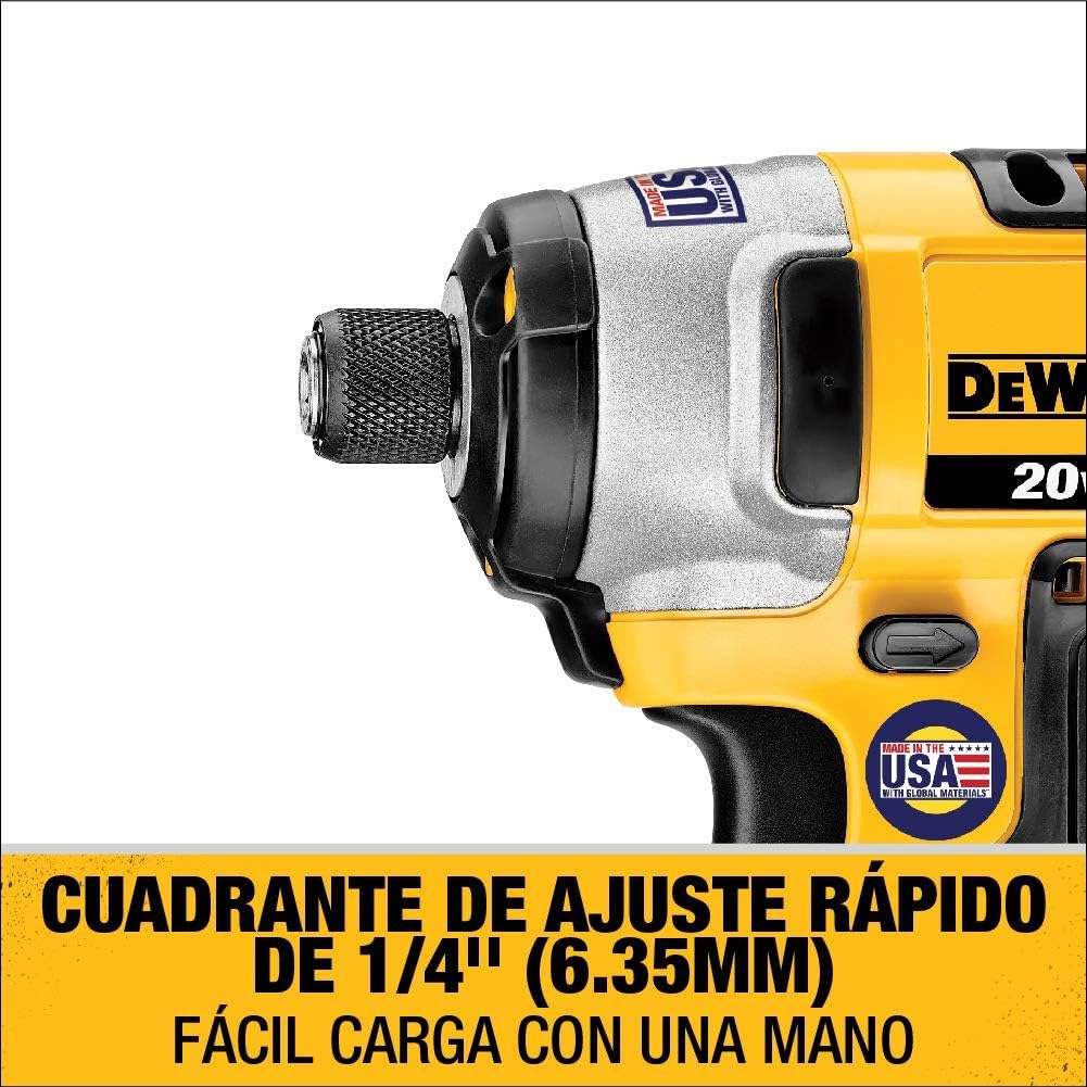 DEWALT 20V MAX Impact Driver Kit, 1/4-Inch (DCF885C1): Home Improvement